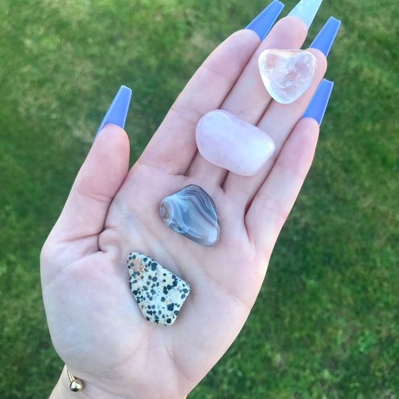 Amazing Tumbled Set 🤍🌿🔮 - Picture 2 of 3